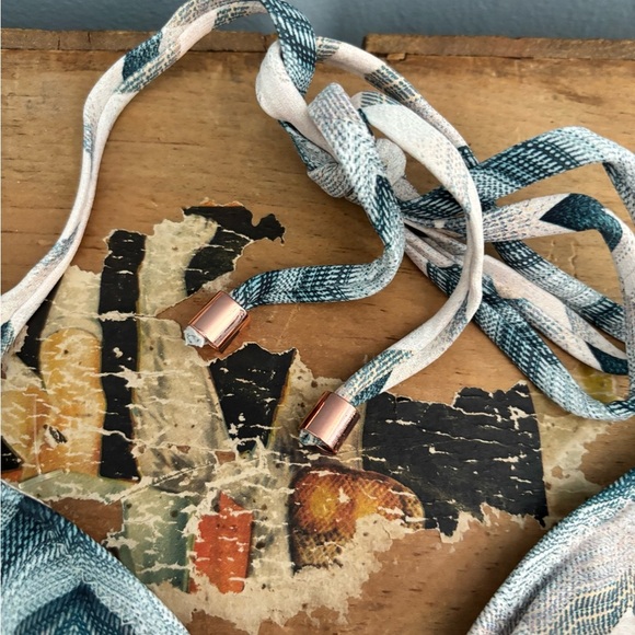 NWT Eberjey Varadero Gisele Triangle Top Bikini Top Size Small Boho Beach Vacay - Picture 5 of 6